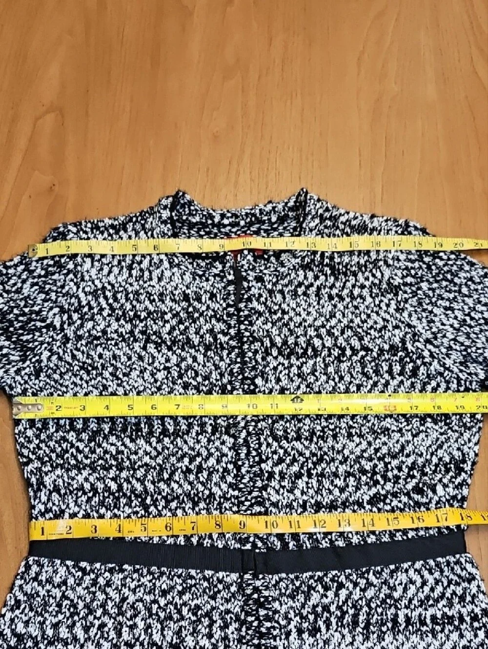 Narciso Rodriguez Black and White Tweed Jacket Size Large
